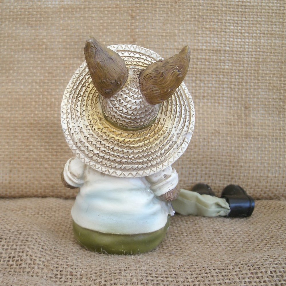 Vintage Rabbit Gardener Shelf Sitter Figurine - Picture 5 of 16